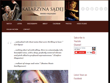 Tablet Screenshot of katarzynasadej.com